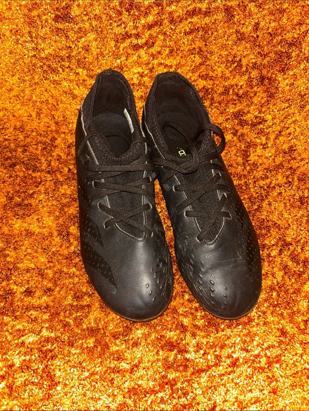 adidas Black Men's Lightweight Athletic Lace-Up Shoes